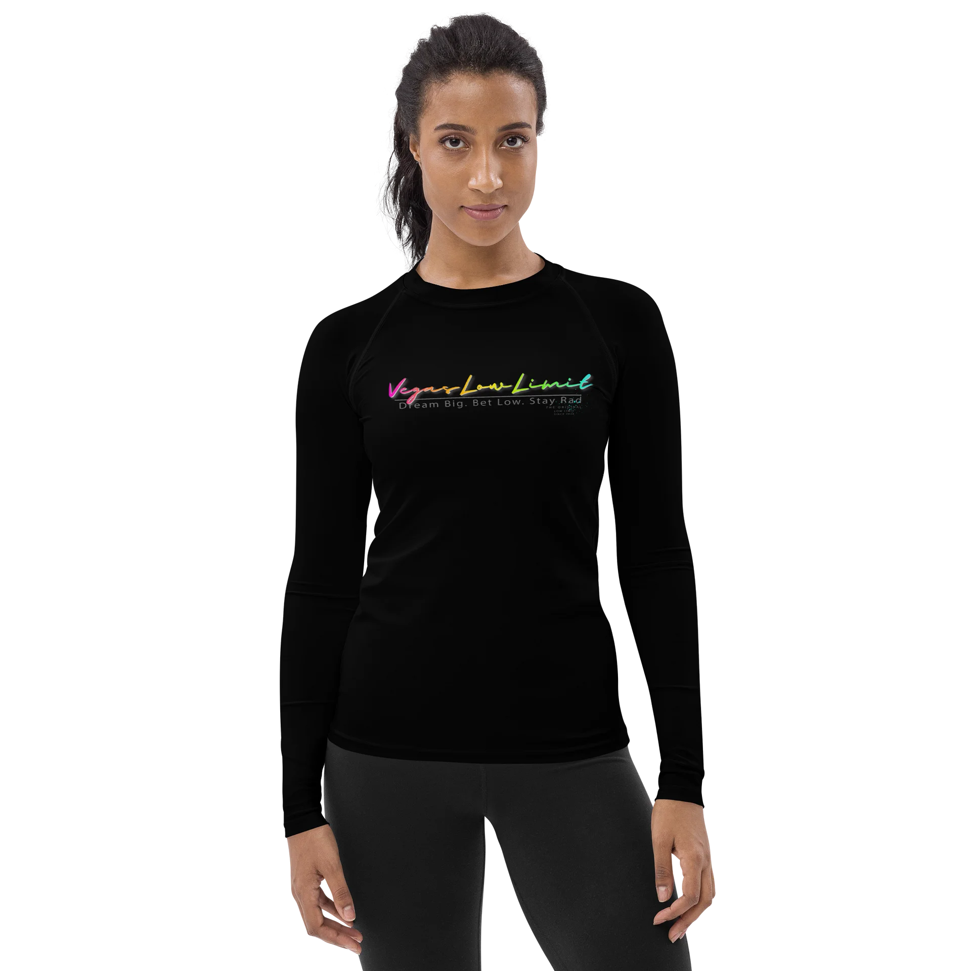 Vegas Low Limit Women's Rash Guard - Black product image (1)