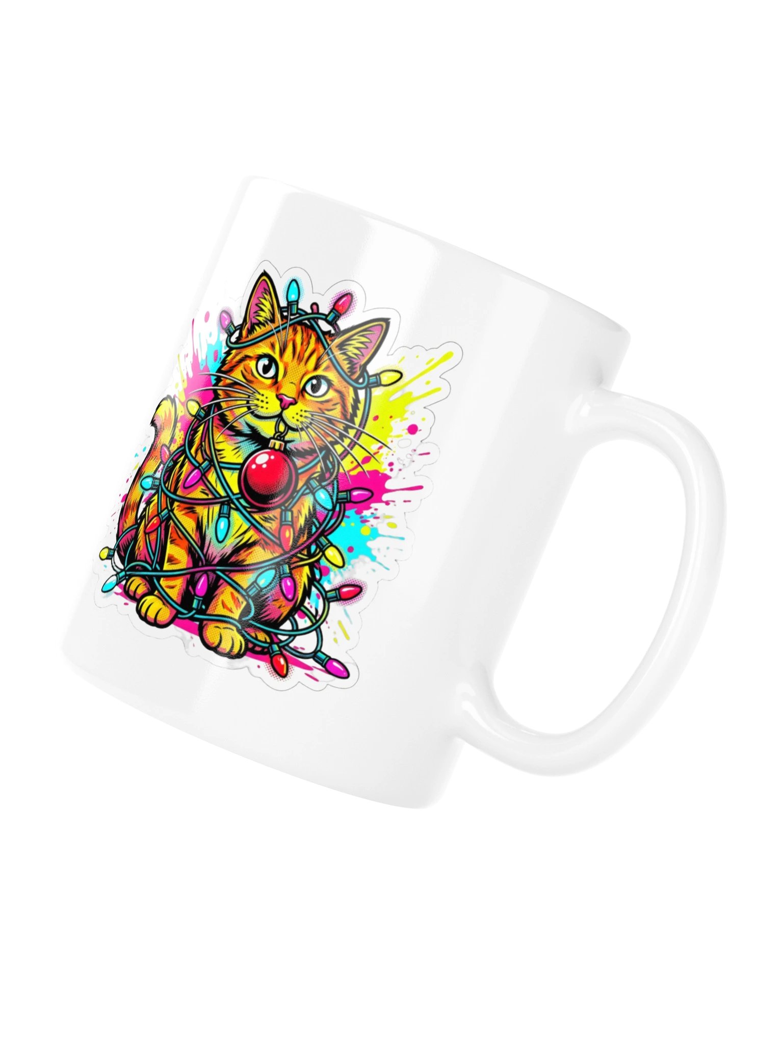 Tangled Lights Cat Mug product image (4)
