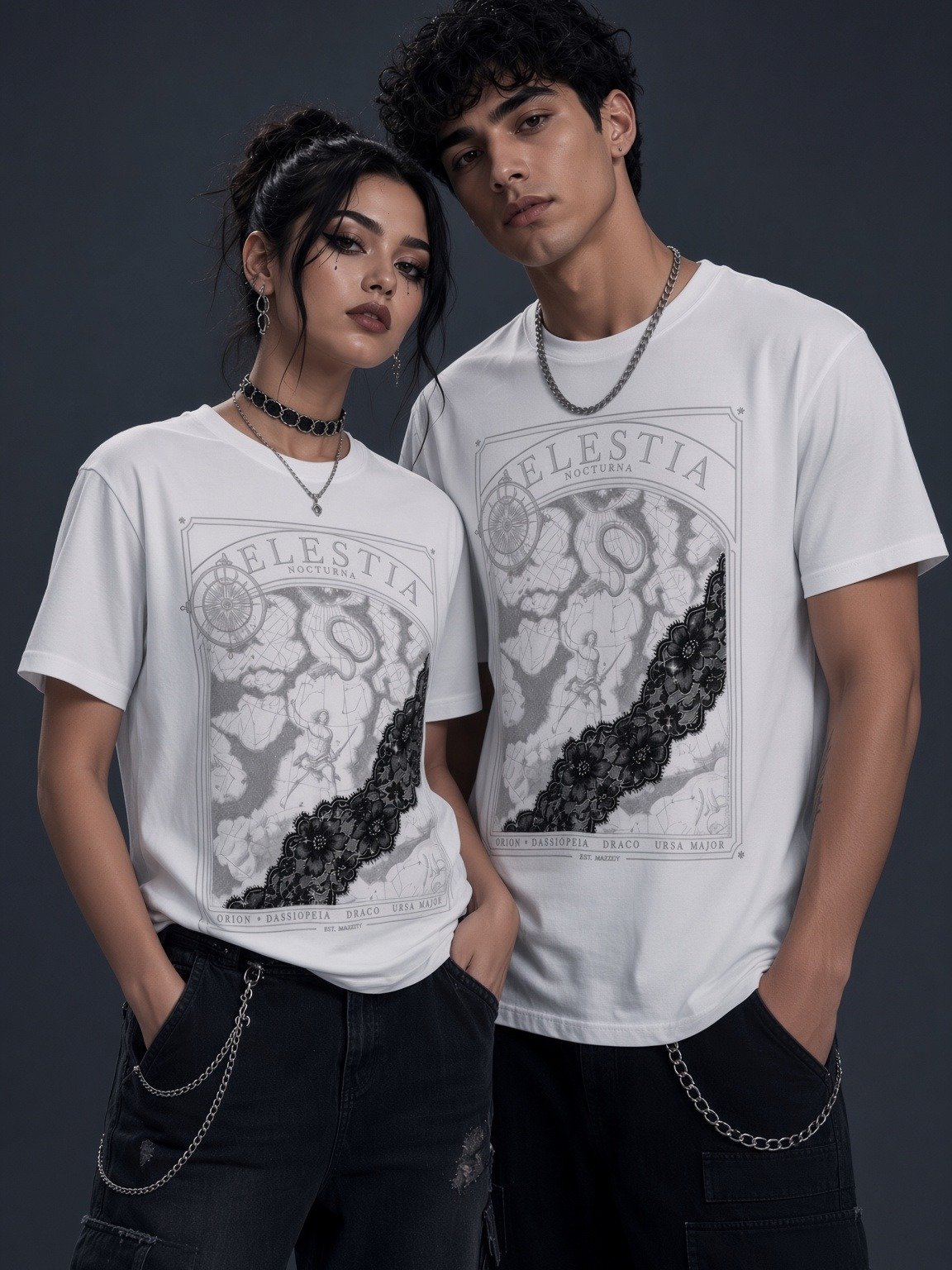 Midnight Veil — Veiled Celestia Chart Tee product image (1)