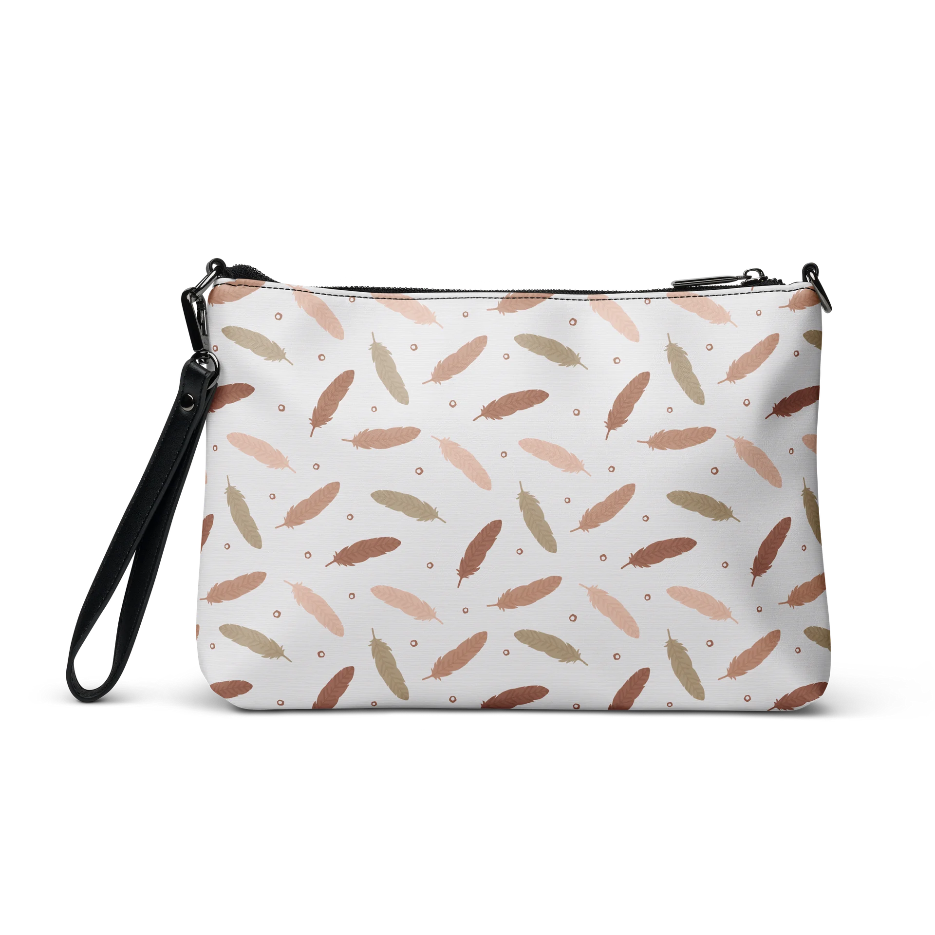 Mocha Mousse Feathers Crossbody Bag product image (3)
