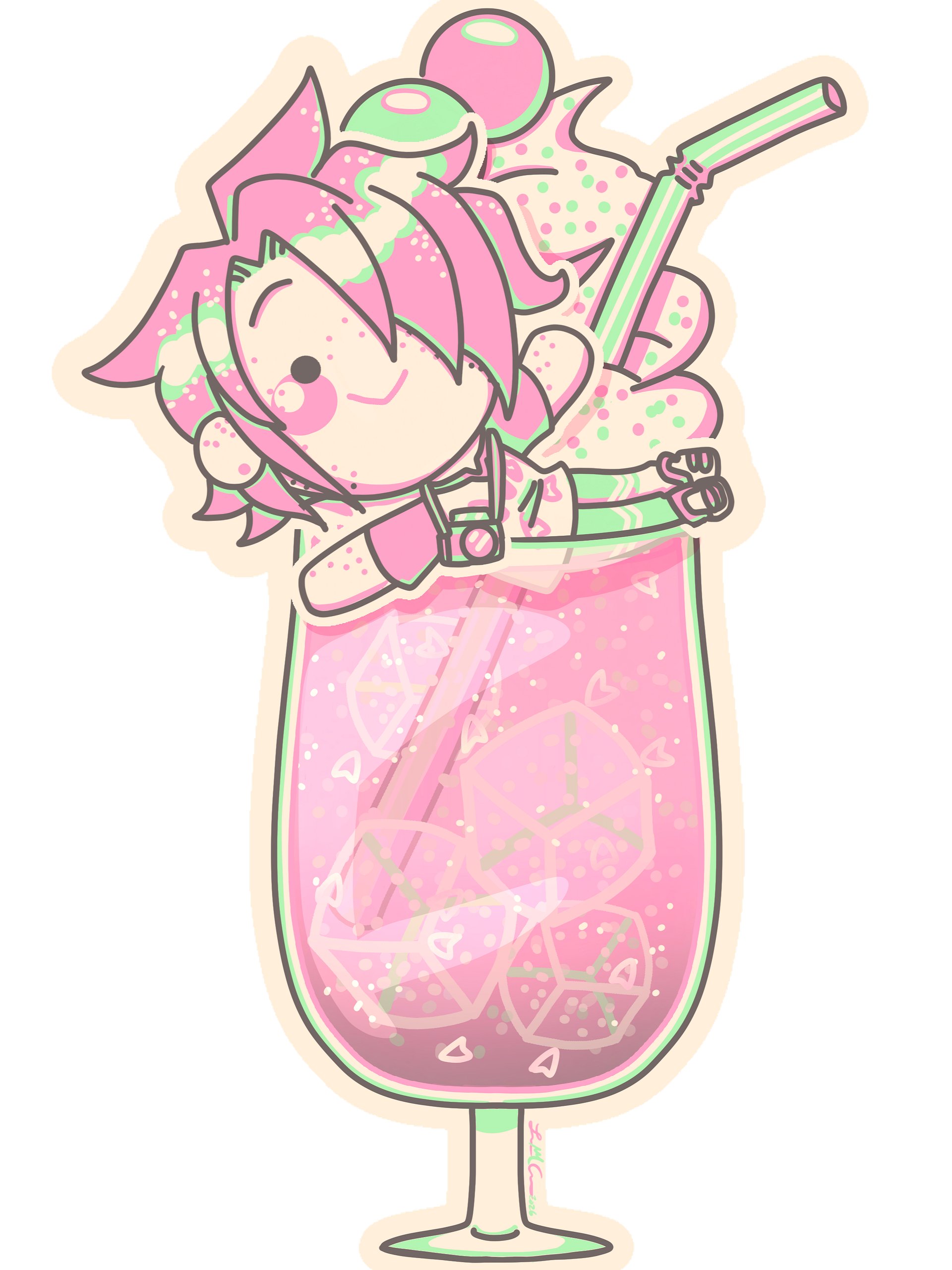 Sakura Soda Pop Sticker product image (1)