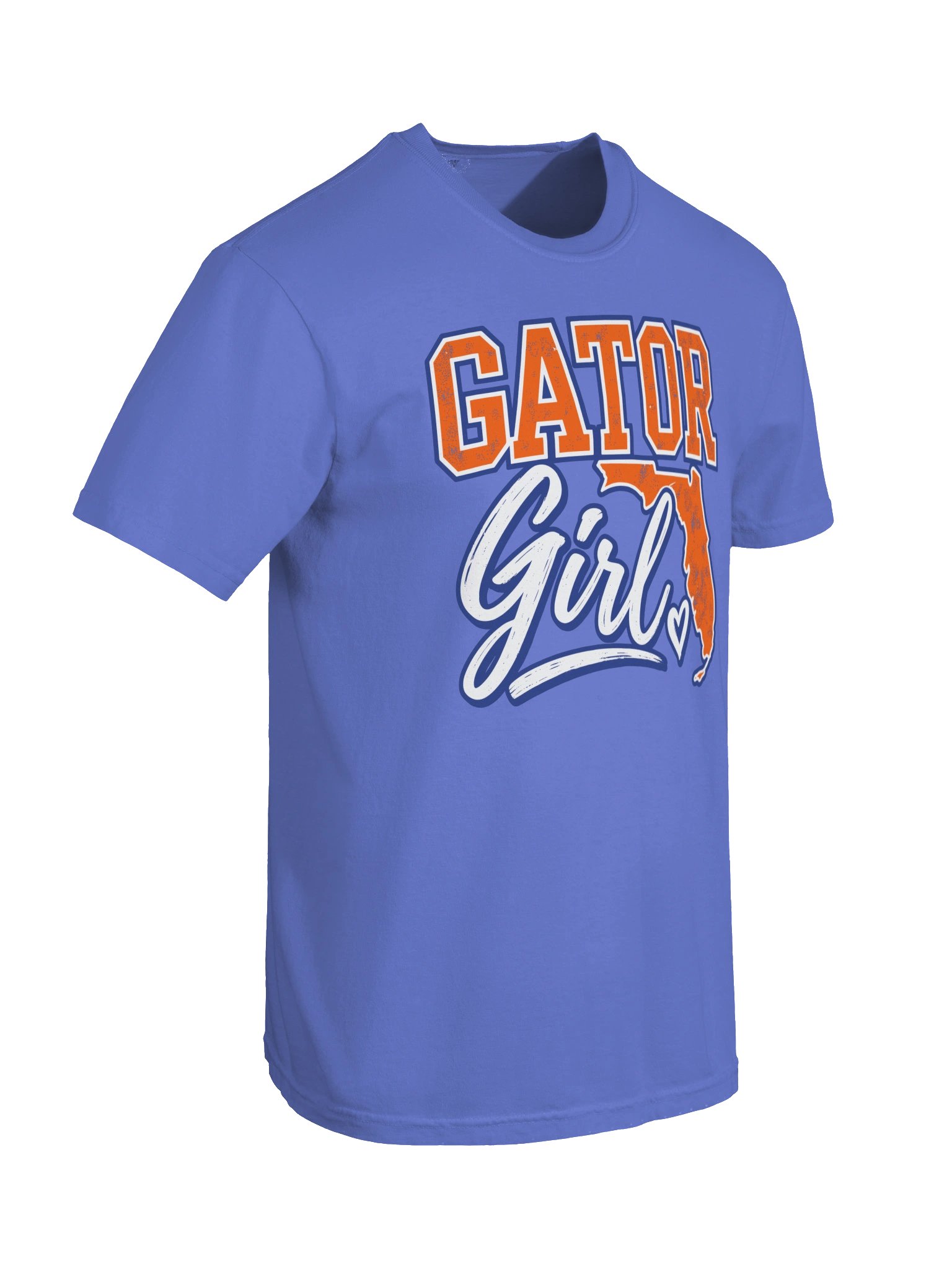 Gator Girl T-Shirt | Florida Map, Orange & Blue College Sports Tee, Gators Girl Souvenir Gift For Her product image (32)