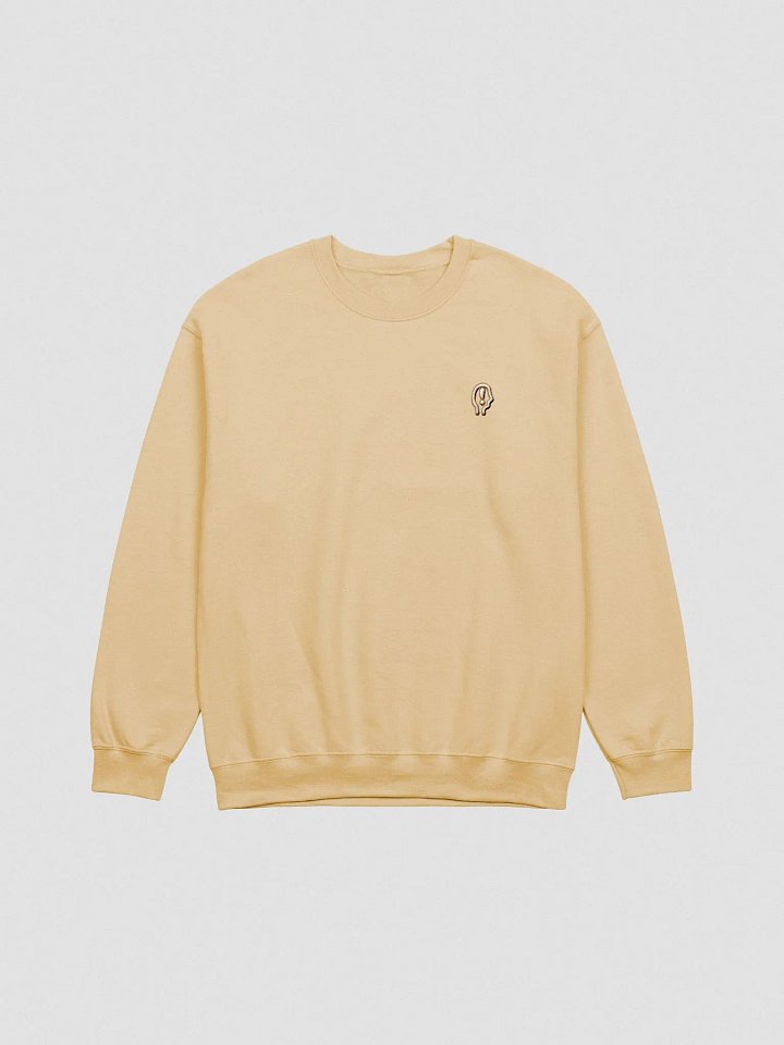 EXCLAIMING MENTALLY (L.C. brass and white design) embroidered crewneck product image (16)