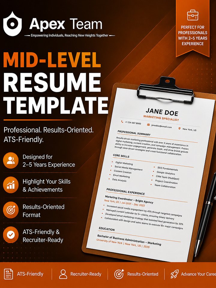 MID Level Resume Toolkit product image (2)