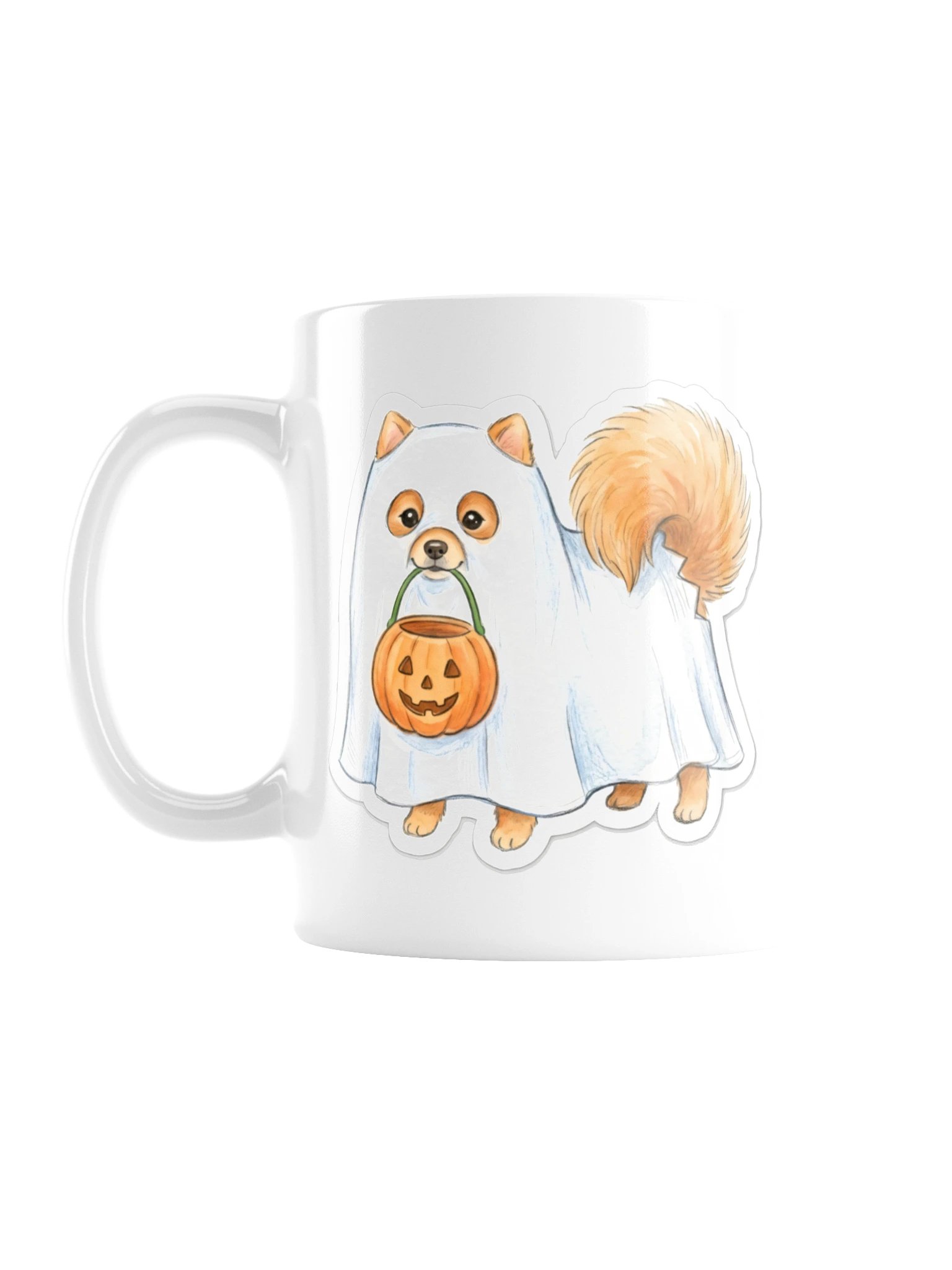 Little Ghost Pomeranian Mug product image (1)