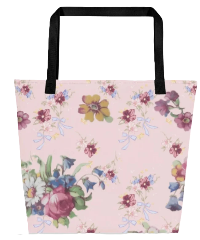 Vintage Floral Woman's Dress T-Shirt | Pink Blossom Everyday Apparel product image (10)