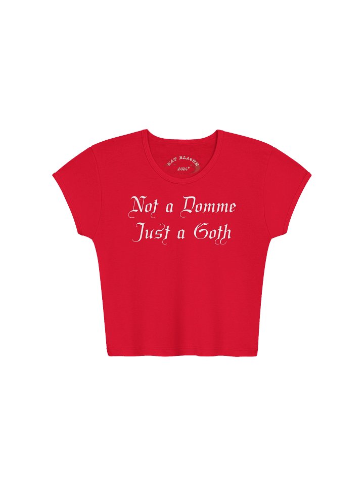 Not a Domme Baby Tee Crop Top product image (1)