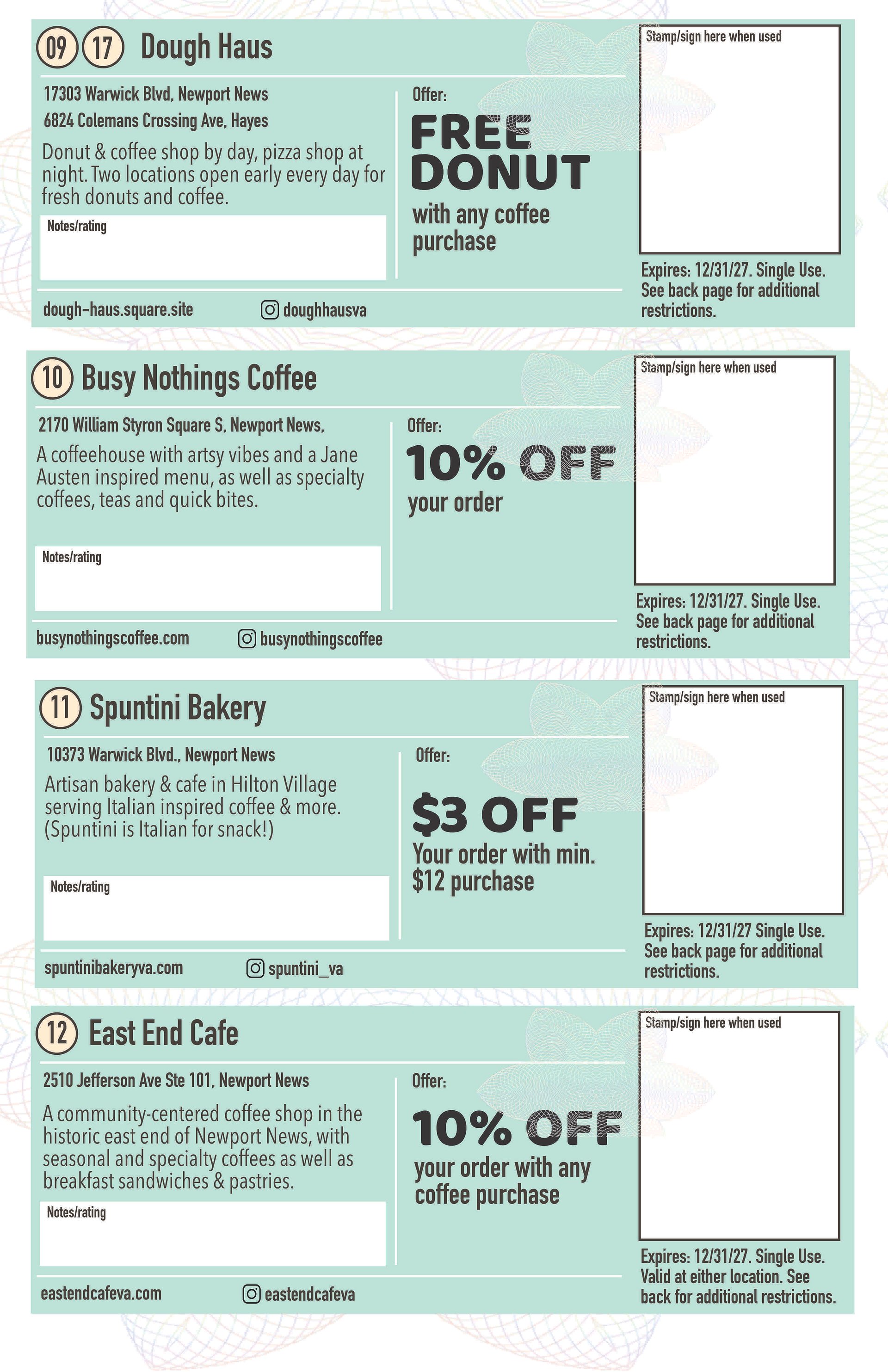 Deluxe Edition - 2026/27 Hampton Roads Peninsula Coffee Passport product image (10)