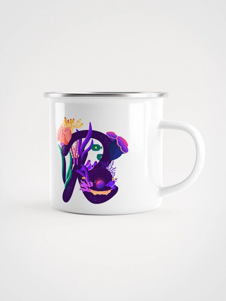 Symmetrical Floral Bliss Enamel Mug product image (1)