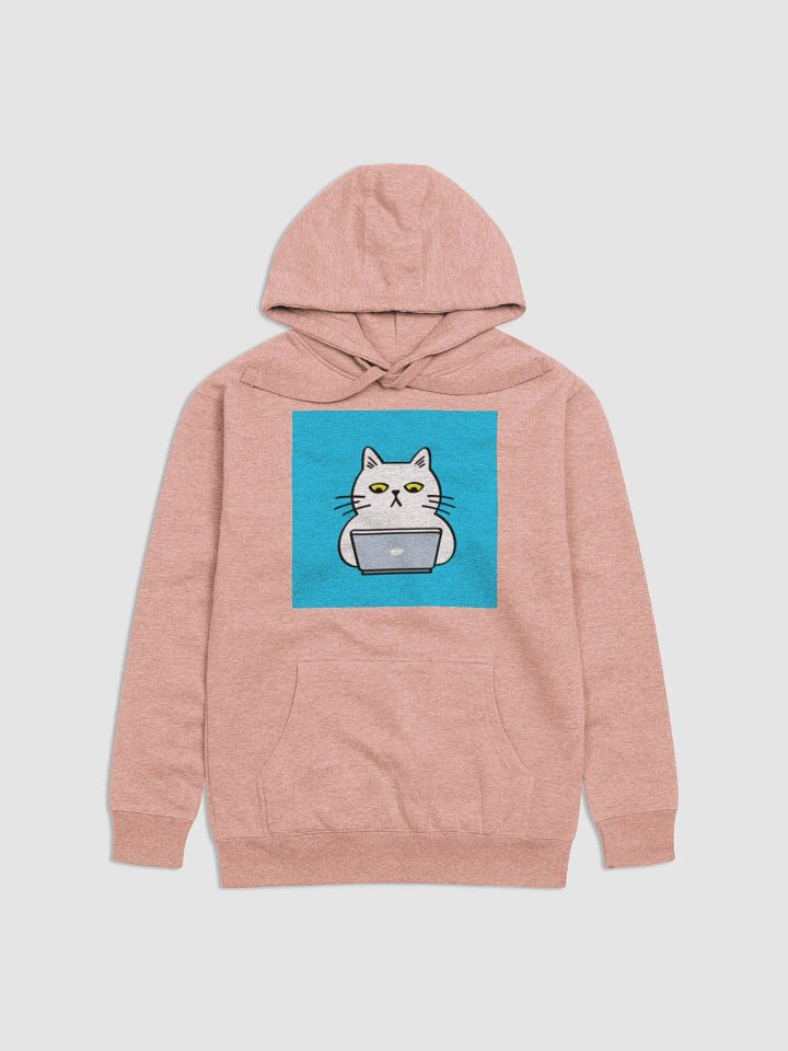 Cute Cat on laptop Unisex Hoodie product image (5)