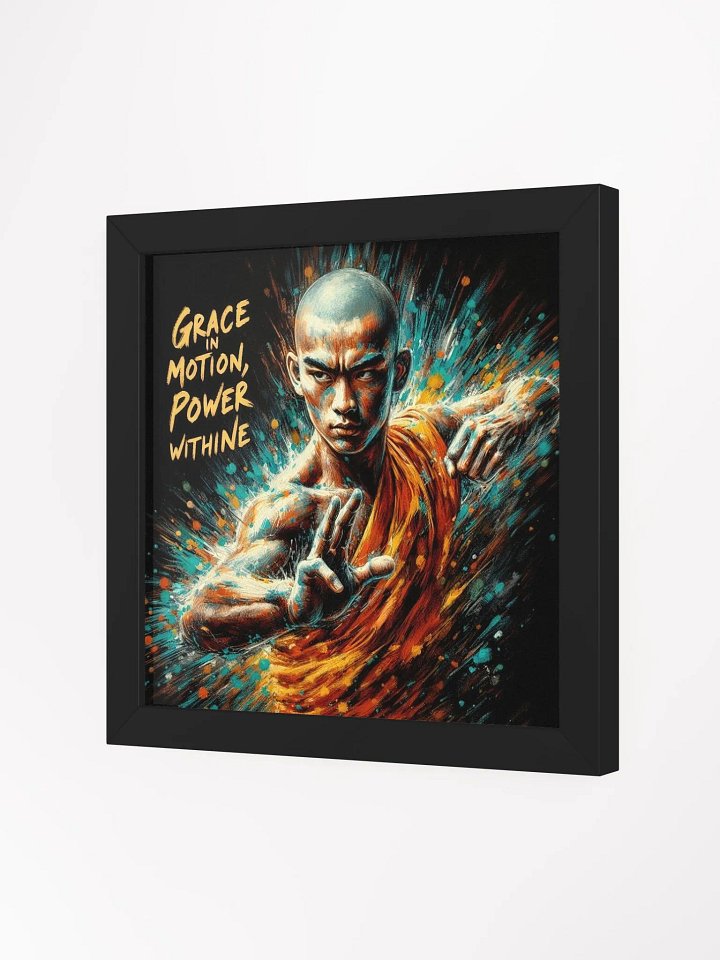 Shaolin Kung Fu Warrior Art Framed Print product image (2)