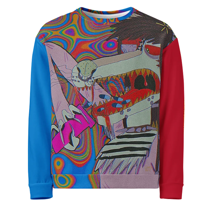 MaceoRX All-Over Print Recycled Unisex Sweatshirt | Houndmouse Art product image (1)