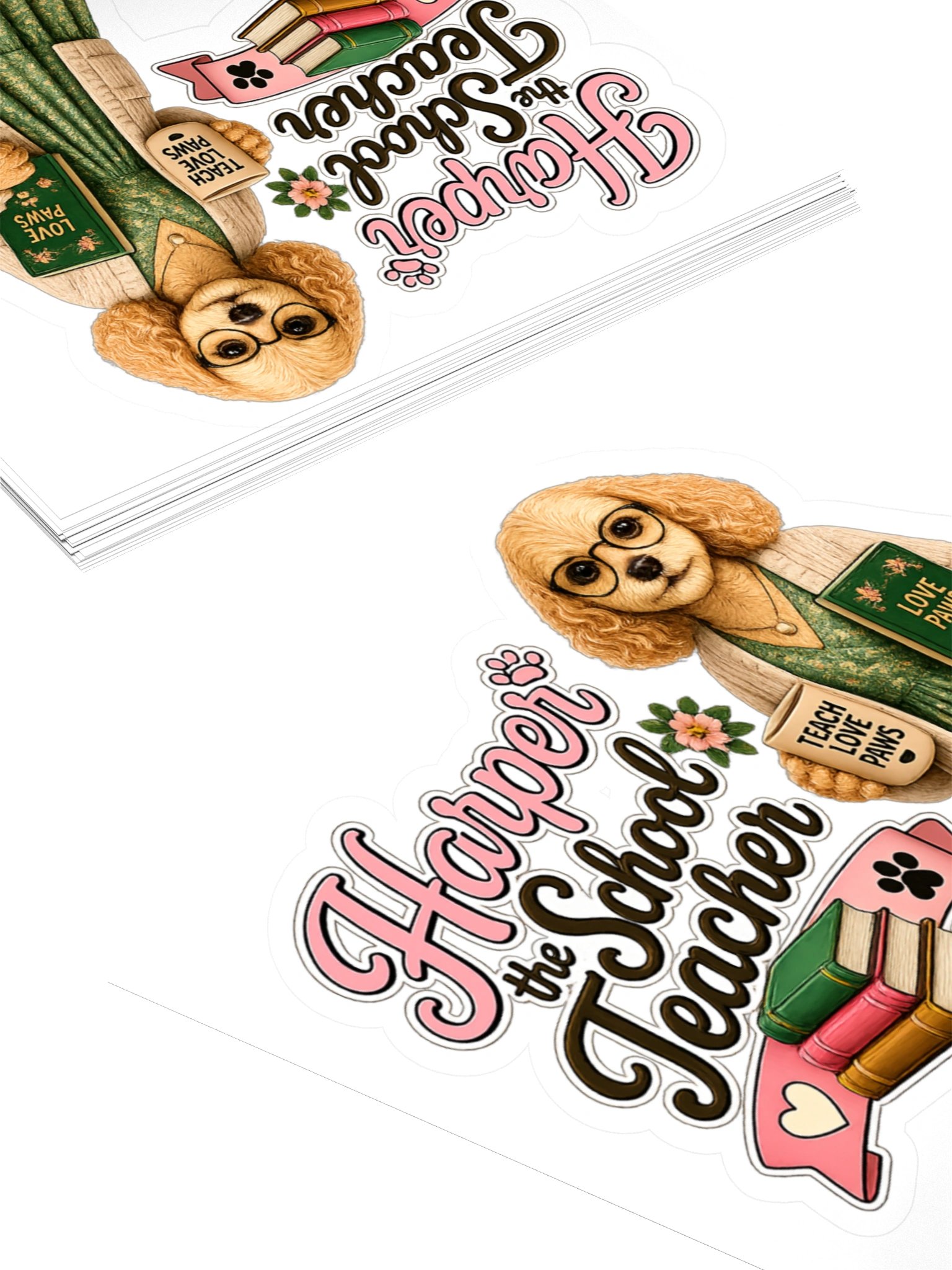 Harper the School Teacher Dog Sticker product image (4)