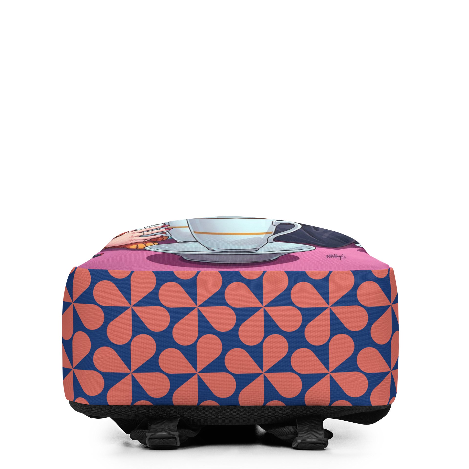 Minimalist Backpack - Cyberpunk Cat Girlfriends Coffee Break product image (4)