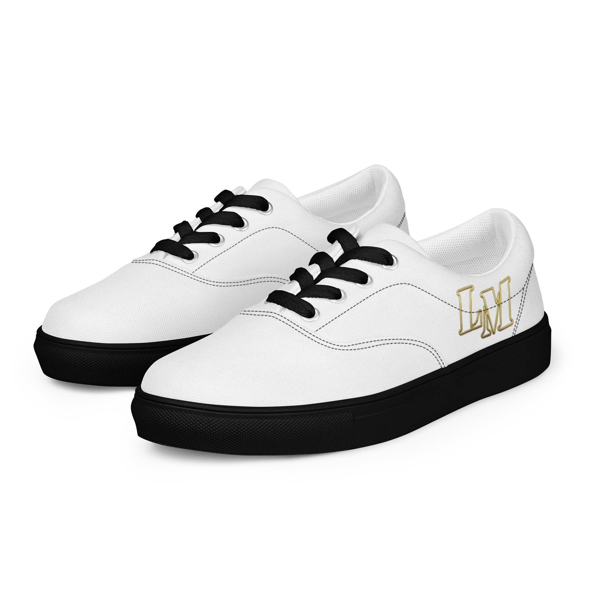 LM Origin™ Relic White Sneakers | Unisex Canvas Shoes product image (7)