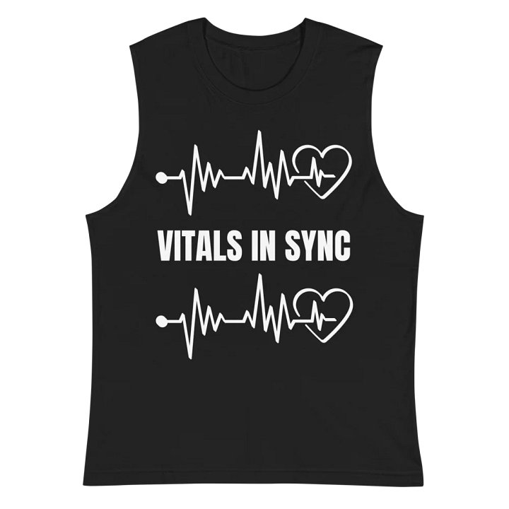 Soundwave ,heartbeat, vitals signs, Muscle Tank product image (2)