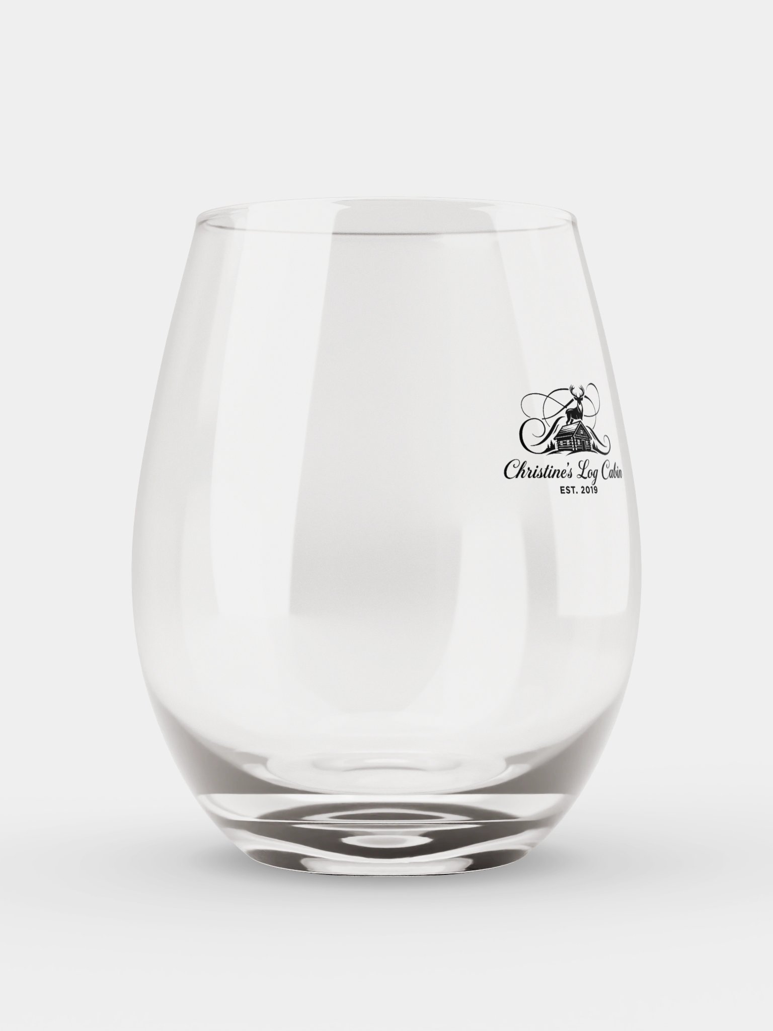 Christine's Log Cabin Stemless Wine Glass product image (6)