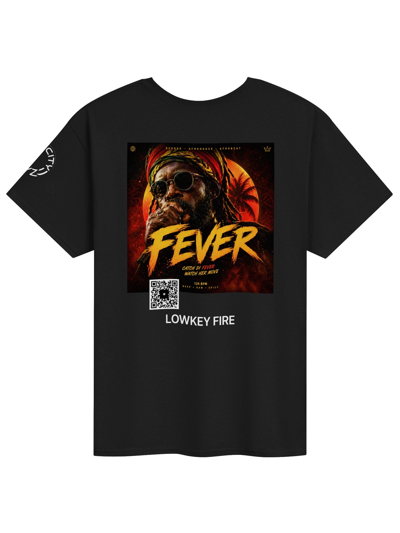 FEVER Scan Tee - Jamaican Toast x Afrohouse x Afrobeat Art Shirt product image (1)