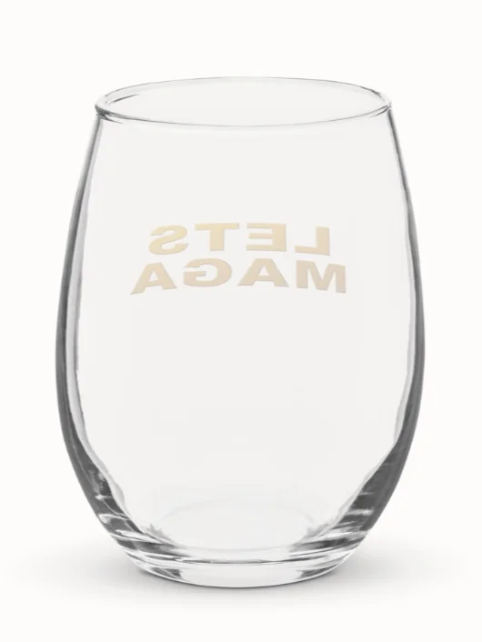 LETS MAGA - Golden Stemless Wine Glass product image (2)