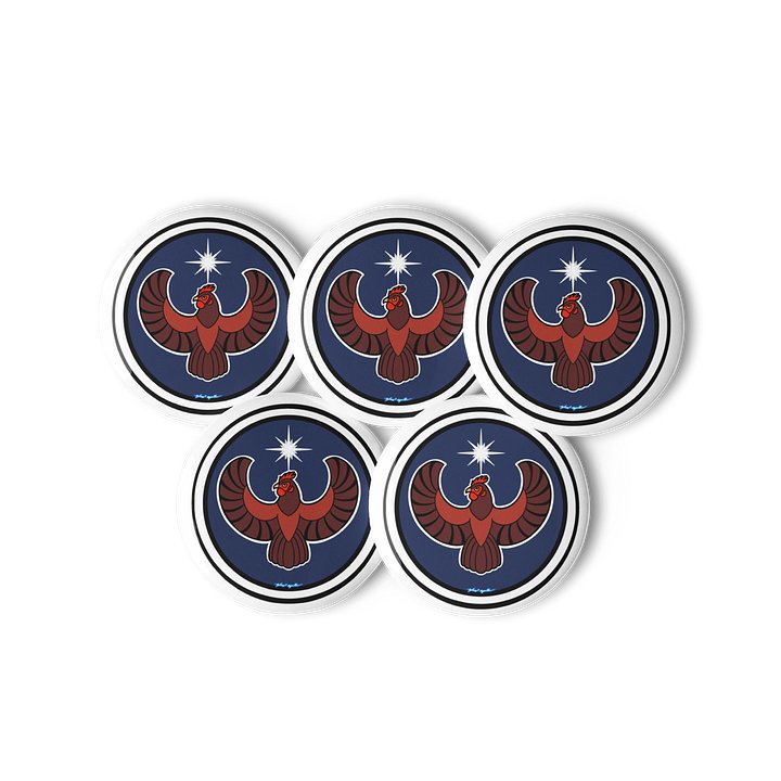 Rhode Island Red Chicken- Resistance. RI. (5-pack buttons) product image (2)