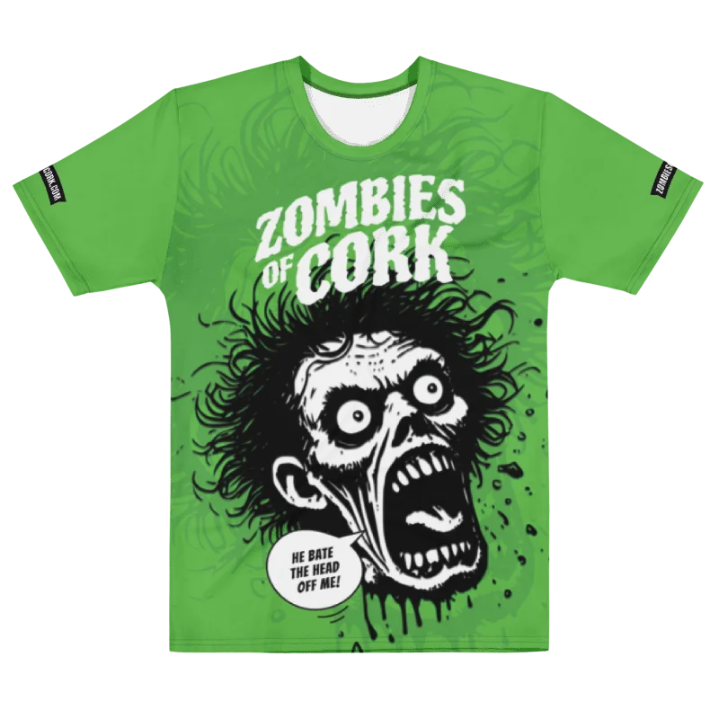 Zombie Floating Head Allover Print T-Shirt (Zombie Green Version) product image (2)