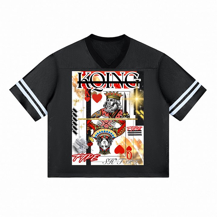 HERS KQING TYPE SH*T MESH JERSEY BLACK (FRONT & BACK DESIGN CLICK PIC) product image (1)