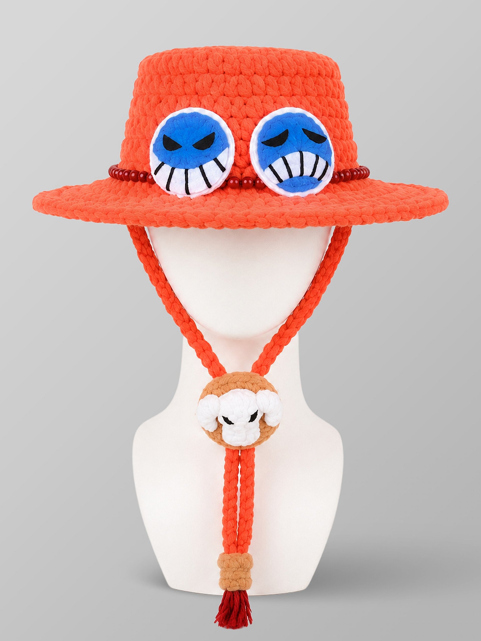 Crochet Pirate Inspired Brother Fire Hat Handmade Adventure product image (1)