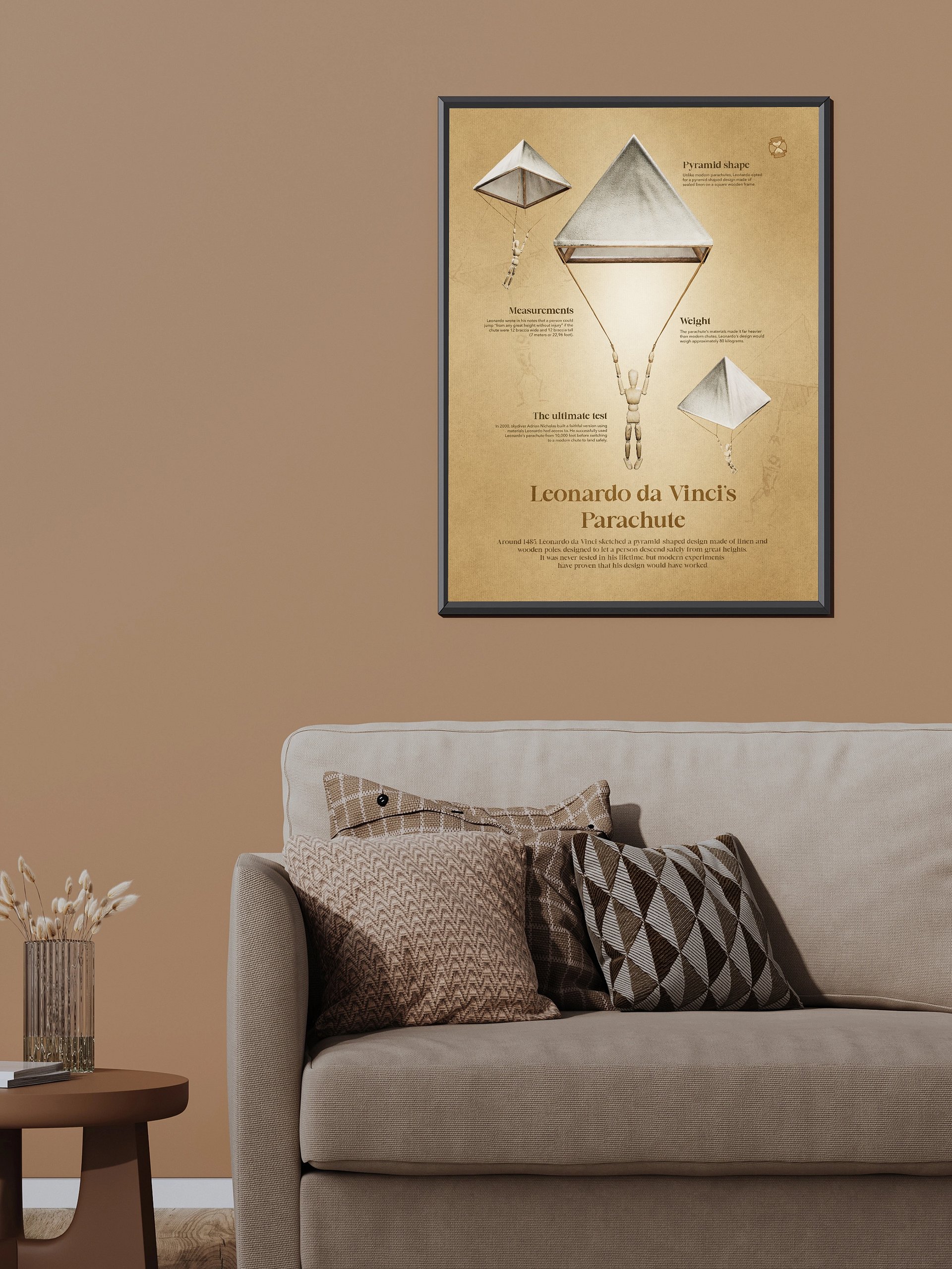 Leonardo da Vinci's Parachute (Unframed poster) product image (6)