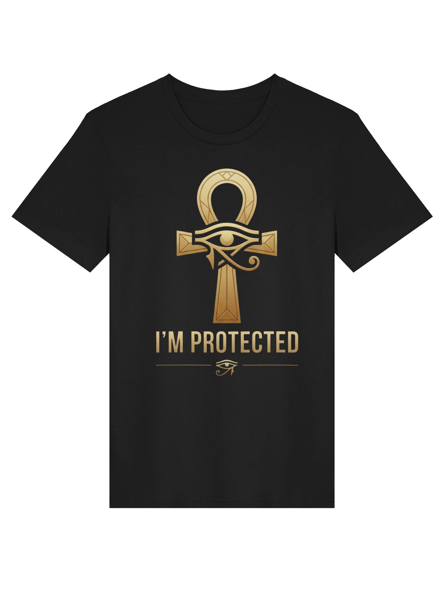 I'm Protected Ankh & Eye of Horus T-Shirt – Ancient Egyptian Protection Symbol Tee | Spiritual Awakening Unisex Shirt product image (1)