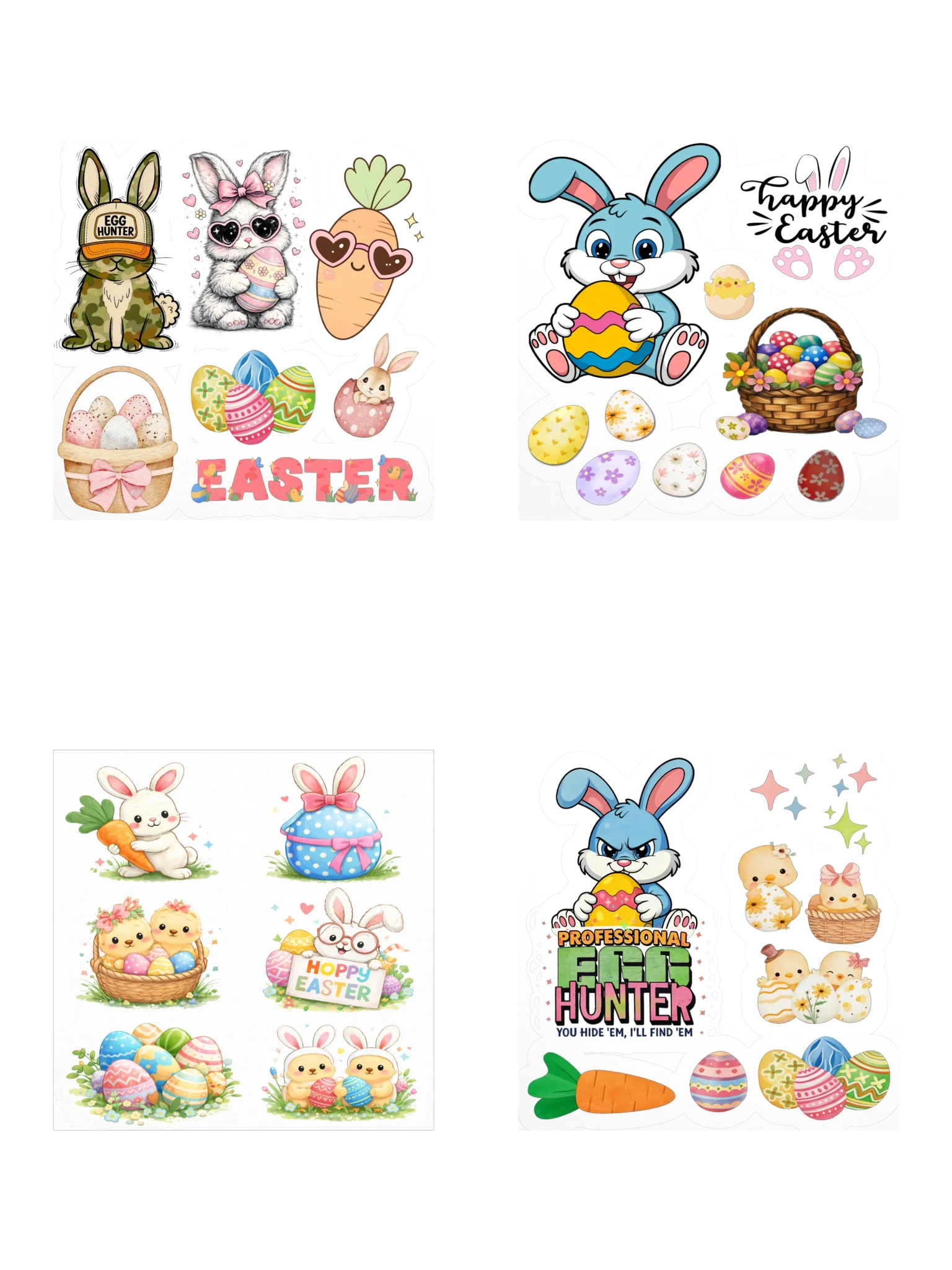 Easter Sticker Bundle – 4 Cute Easter Sticker Sheets (Save $6) product image (3)