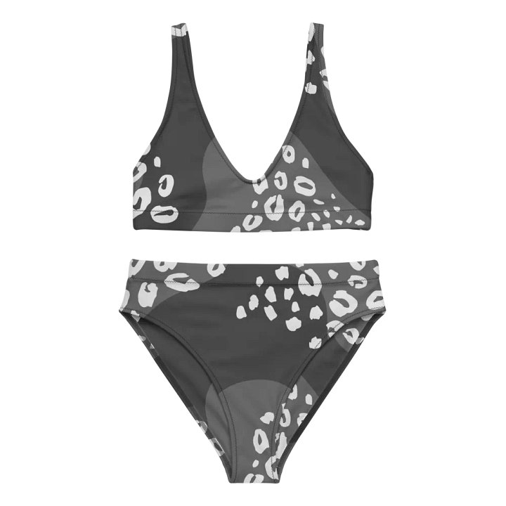 Grey Leopard Camo High-Waisted Bikini product image (1)