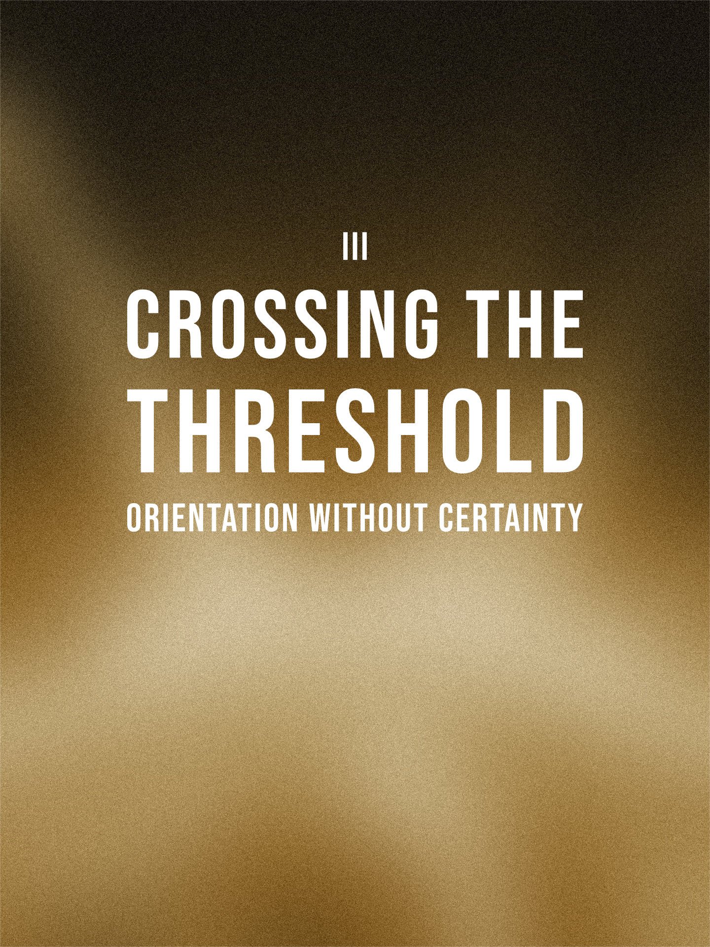 Crossing the Threshold: Orientation Without Certainty [Digital] product image (1)
