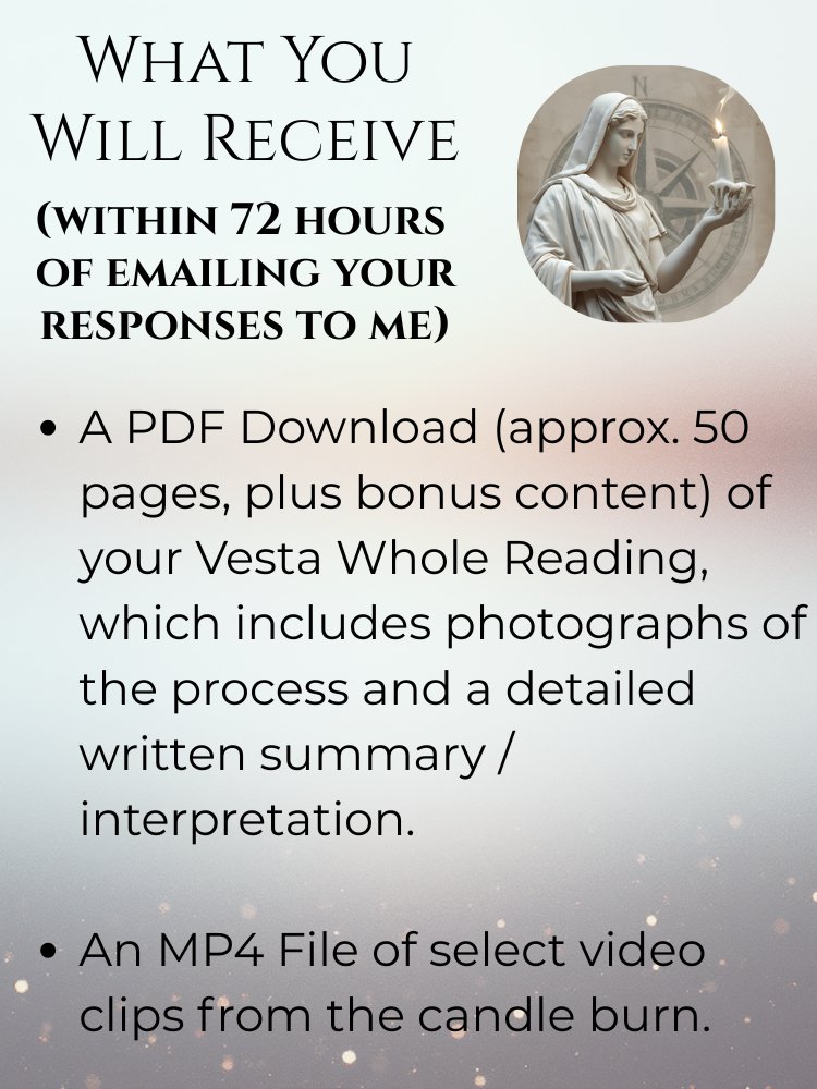 Vesta Whole Candle Reading | Focused Reading on Any Topic product image (6)