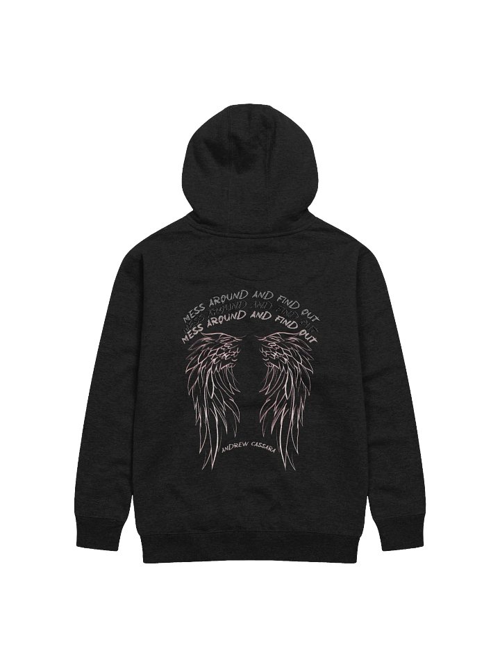 MESS AROUND AND FIND OUT ~ WINGS HOODIE (BLACK) product image (2)