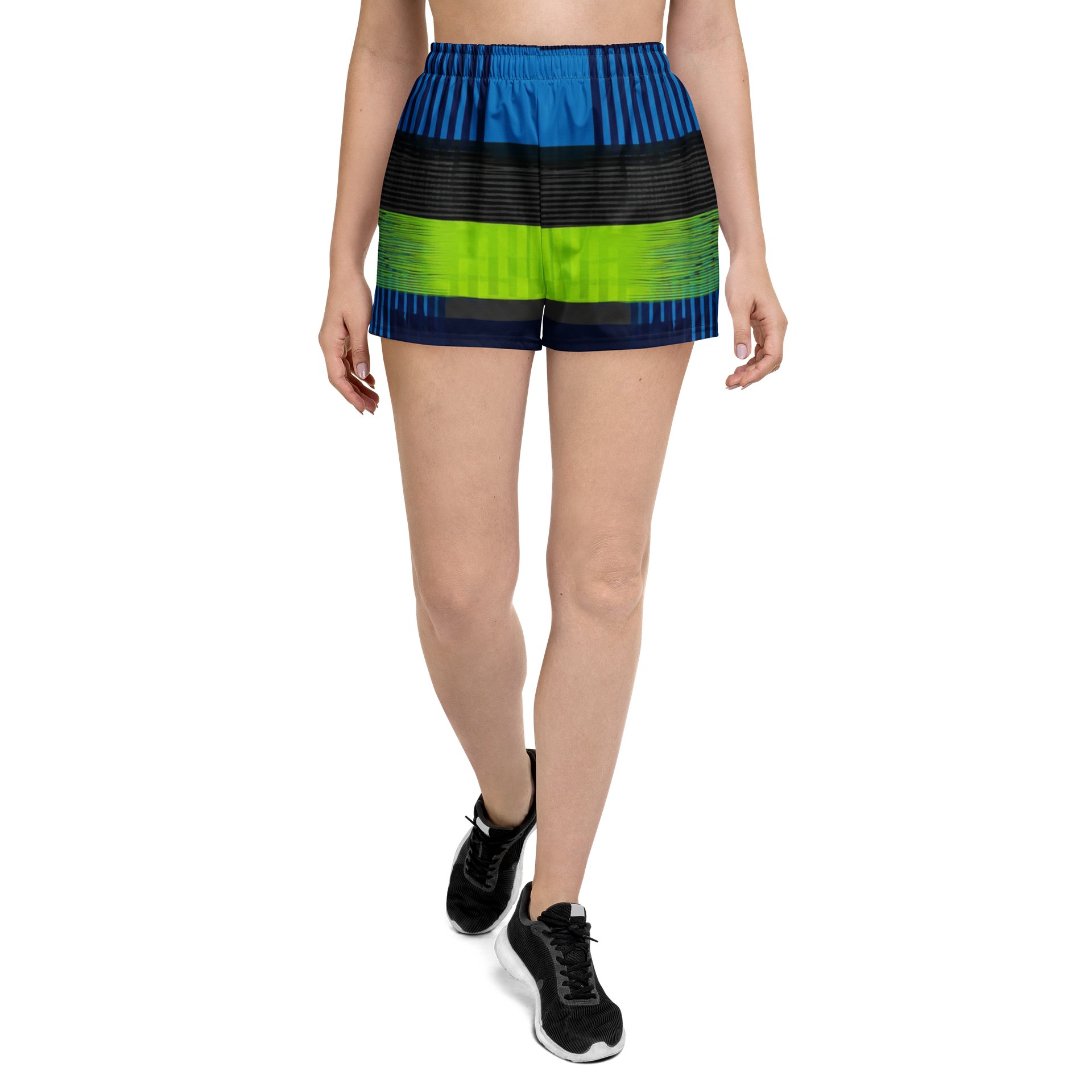 Neon Geo Mirror Athletic Shorts product image (1)