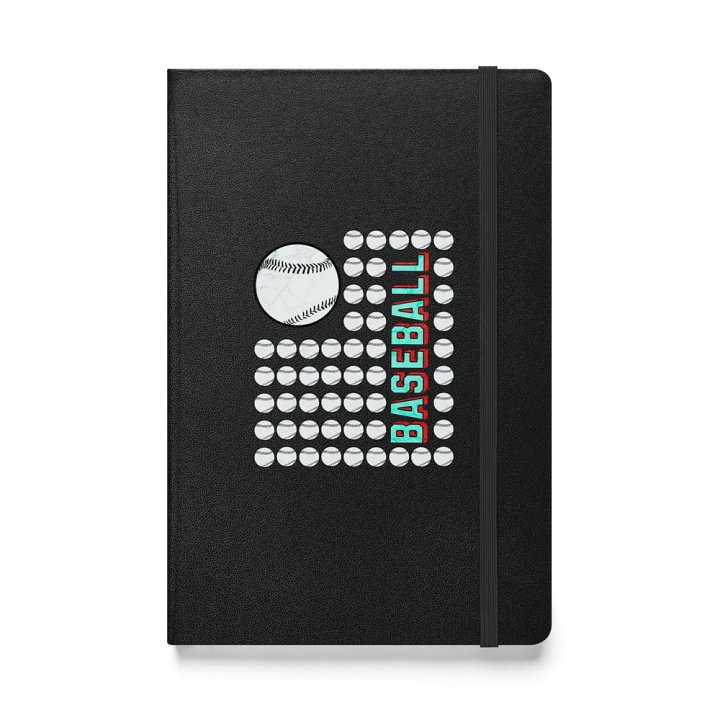 US Flag Baseball Home Run Hardcover Notebook product image (1)