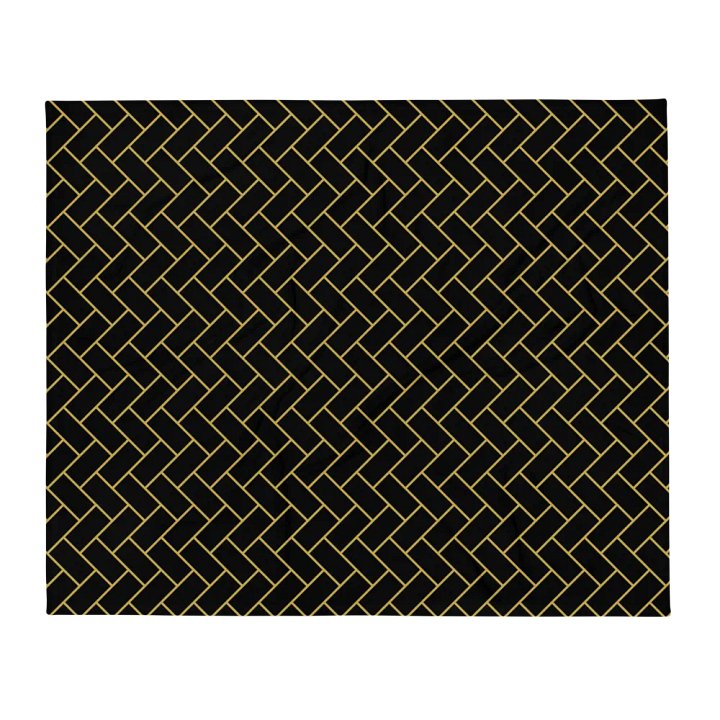 Gold Bricks Pattern Design Throw Blanket product image (2)