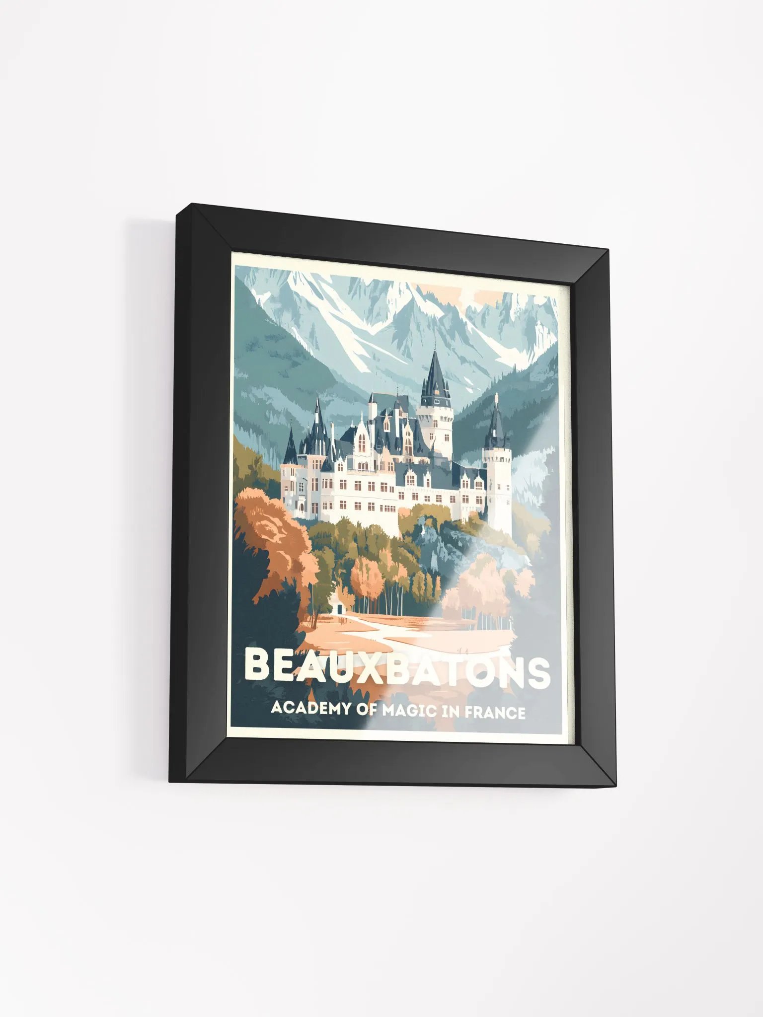 France Magical School Vintage Travel Poster product image (2)