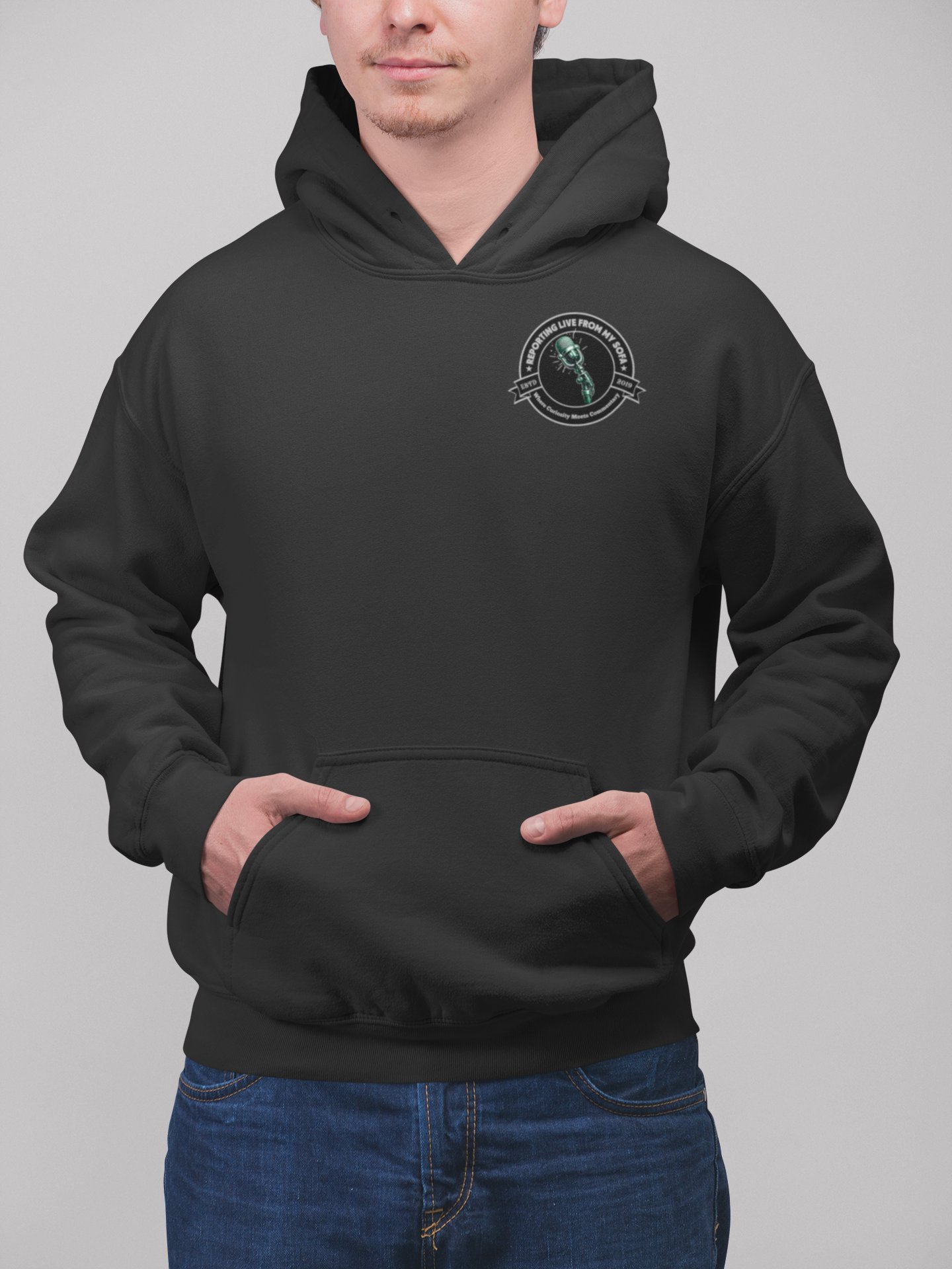Reporting Live From My Sofa Signature Premium Unisex Hoodie product image (10)