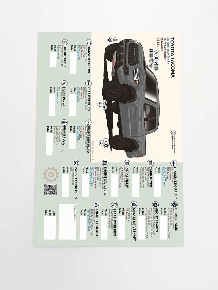 3RD GEN MAINTENANCE TRACKER V1.2 - Gray product image (2)