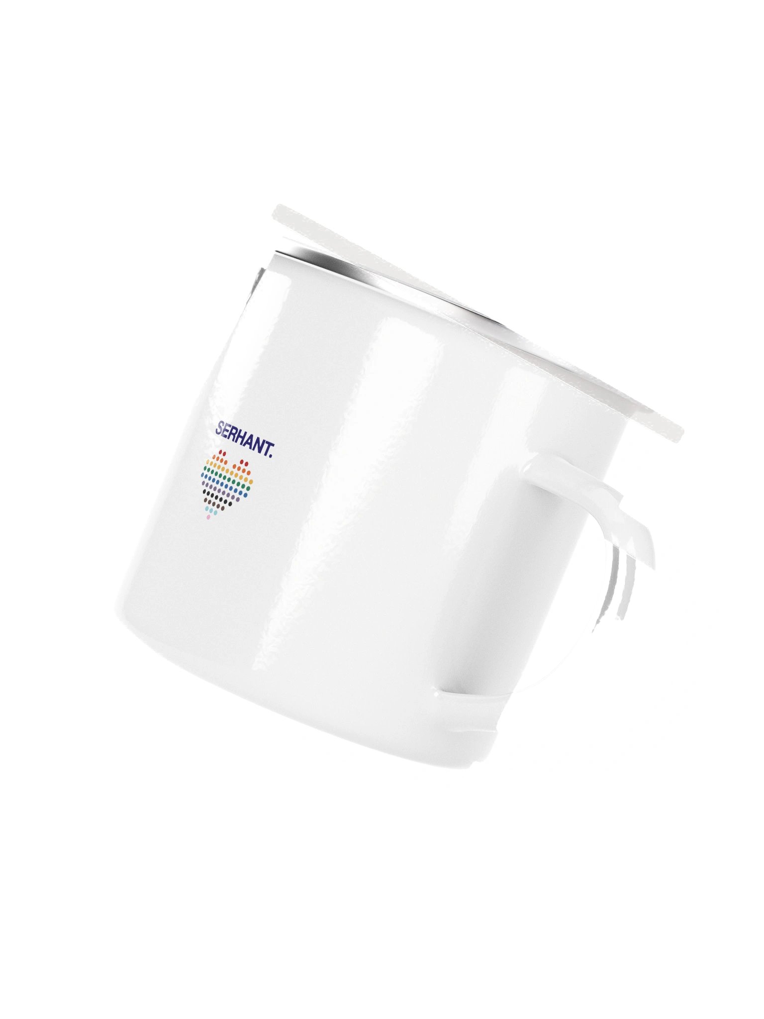 Love Your Neighbor SERHANT. Heart Enamel Mug product image (3)