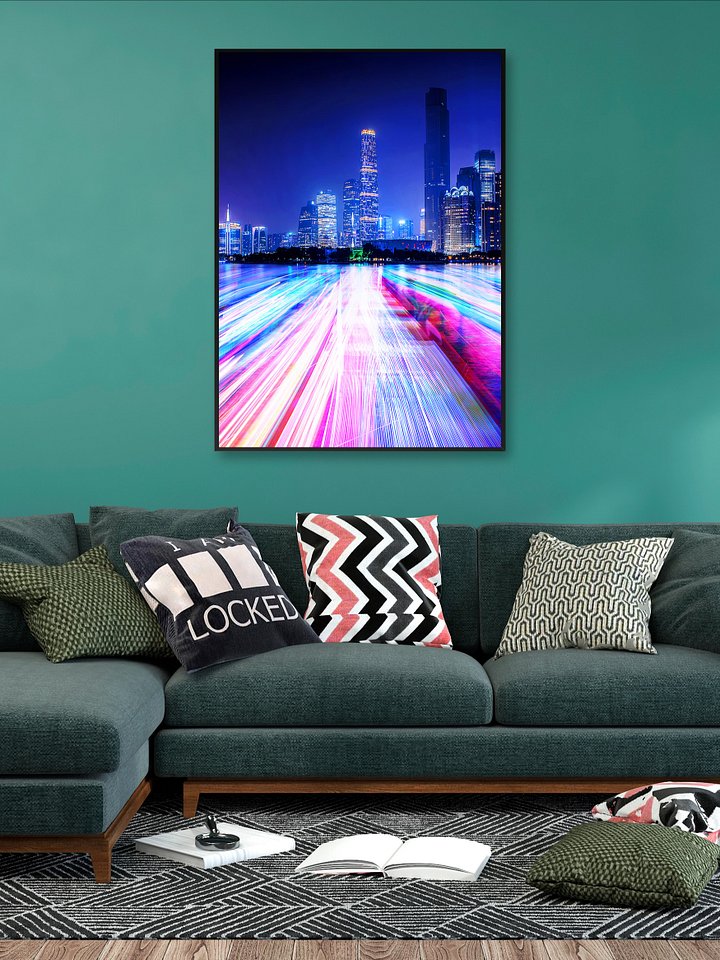 Neon light city #1 (synthwave/vaporwave/retrowave/cyberpunk) — aesthetic poster product image (2)