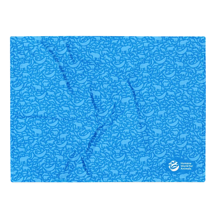 Throw blanket - Animal pattern - Blue product image (1)