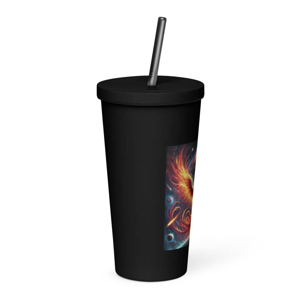 Distorted Album Cover Insulated Tumbler + Straw - Show Your Support - Drinkware product image (8)