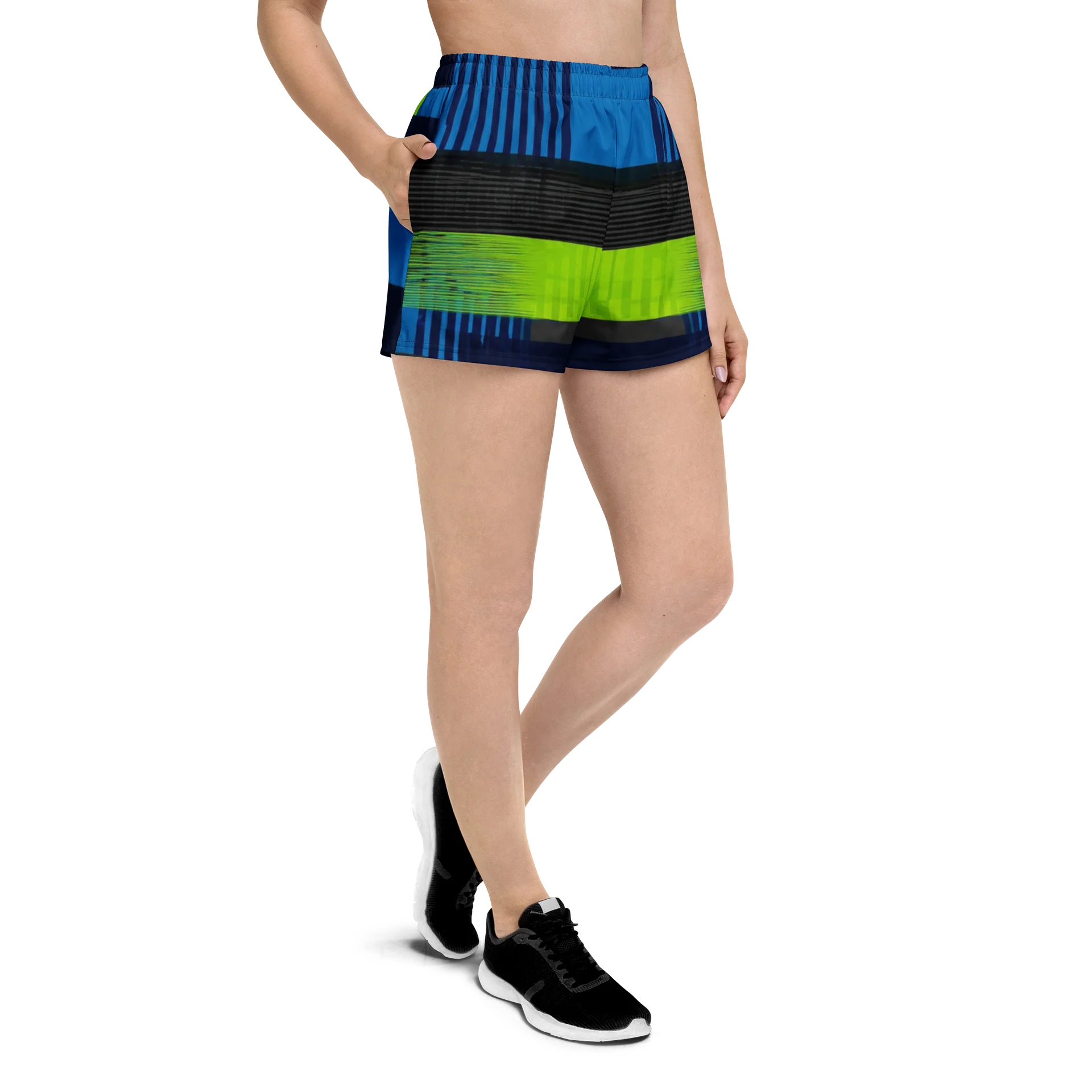 Neon Geo Mirror Athletic Shorts product image (3)