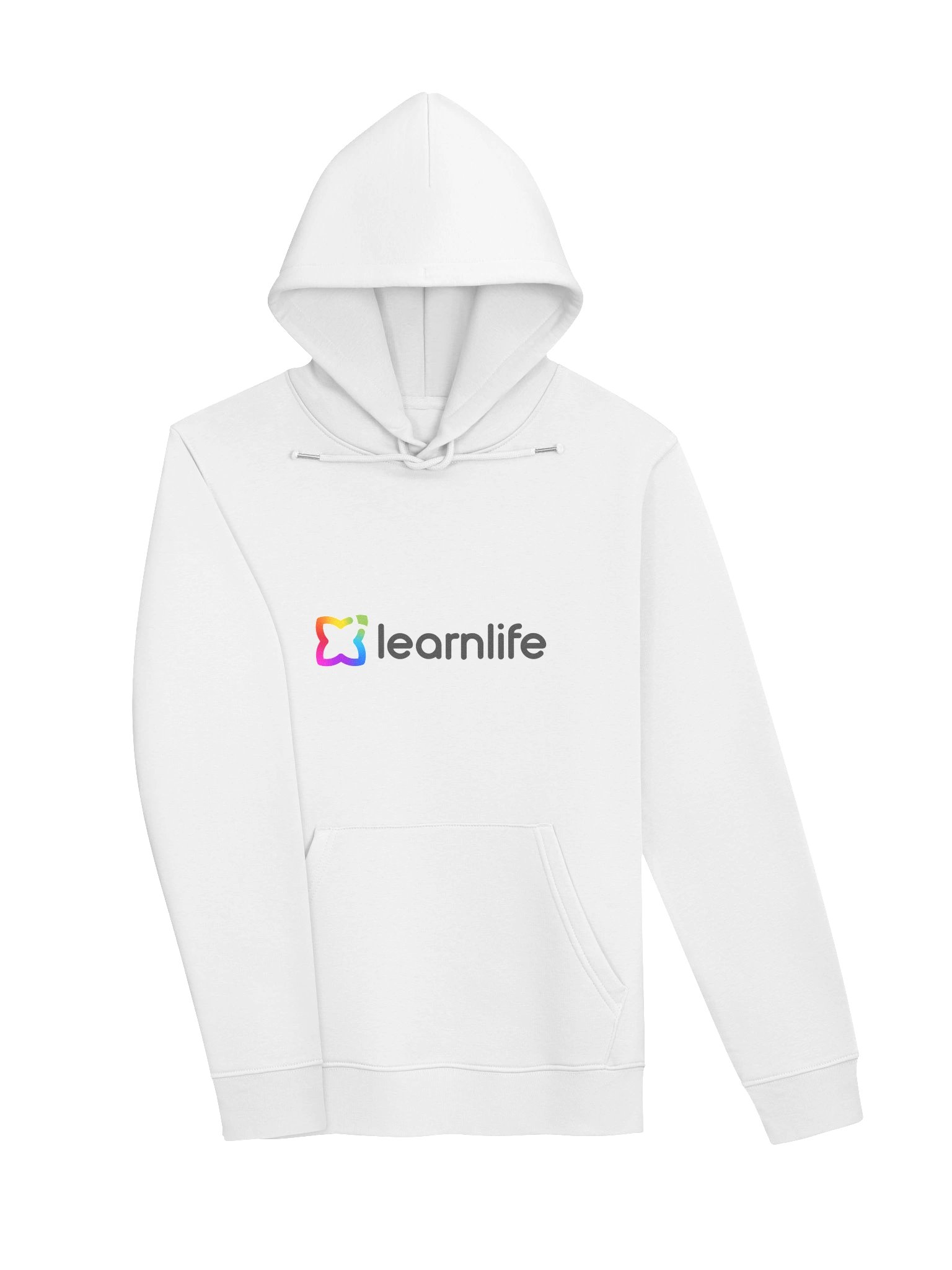 Adult/Teen Hoodie - Organic - Horizontal Logo - Rainbow & Charcoal product image (3)