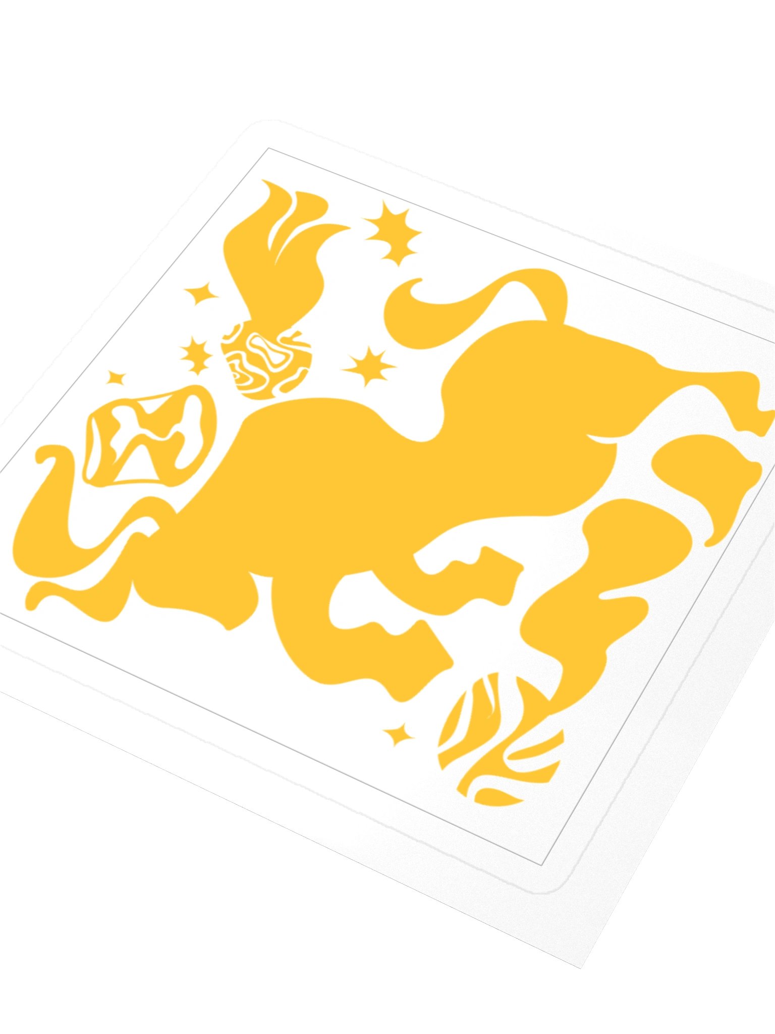 Taurus Zodiac Sticker — Radiant Abstract Bull Design product image (3)