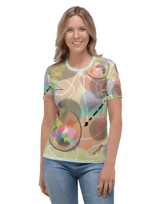 ScribbleWear 'Paint It Softly' Women's Crew Neck Tee product image (3)