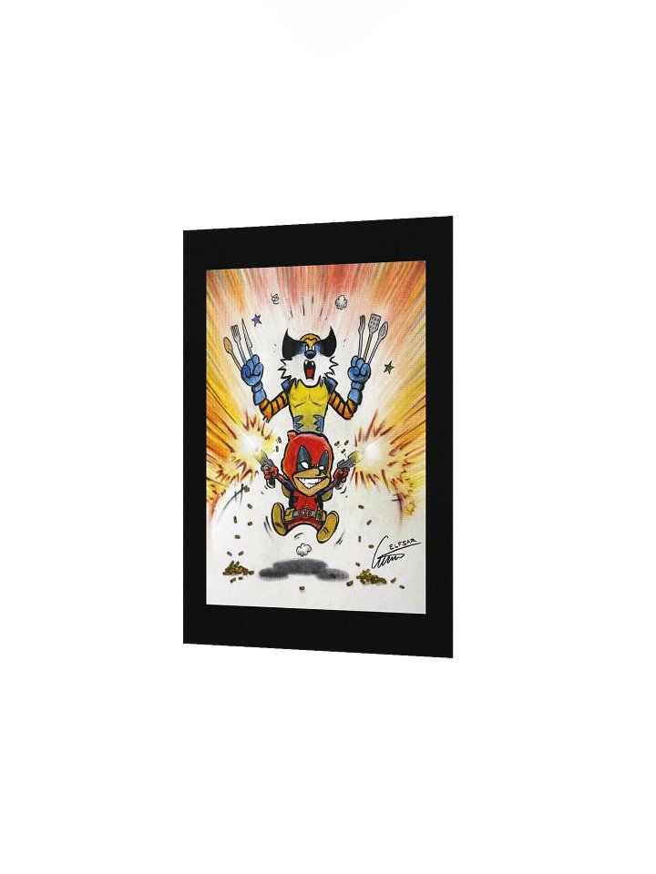 Calvin and Hobbes Deadpool and Wolverine Matte Print product image (3)