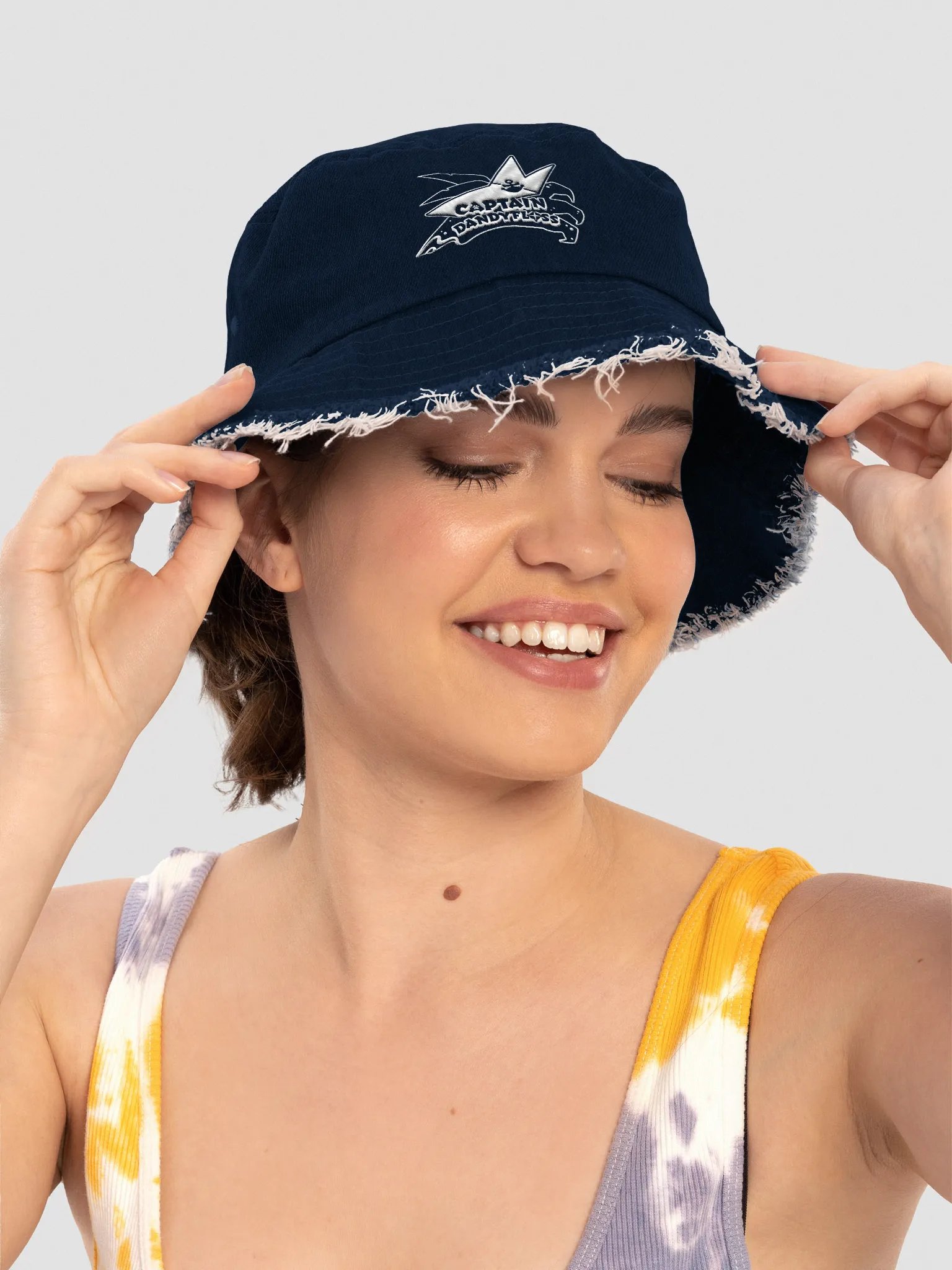 Captain Dandyfloss Logo Denim Bucket Hat product image (5)